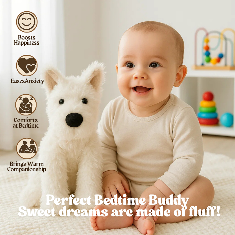 West Highland White Terrier Westie Stuffed Plush Dog