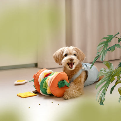 Hamburger Dog & Cat Snuffle Toy