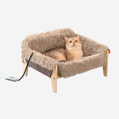 Heated Calming Cat & Dog Bed