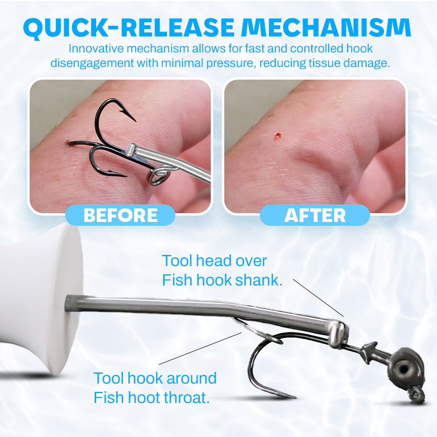 AquaGuard™ Quick Release Fish Hook Extractor