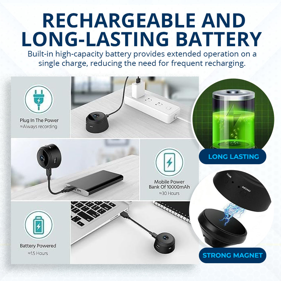 🛡️Seurico™ - Smart Wireless Security Camera with HD Night Vision & Motion Alerts