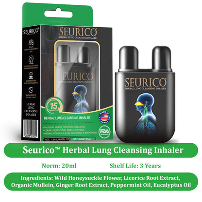 💜✅Official Store Seurico™  herbal lung cleansing inhaler 👨‍⚕️FDA Certification(💝 Cough, wheezing, shortness of breath, sputum, stuffy nose, bronchitis, bronchitis, allergy symptoms, lung discomfort💝)