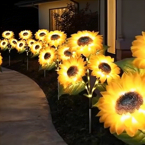 🌞Women's Equality Day - Solar LED Sunflower Garden Lights-29.6inch/75cm