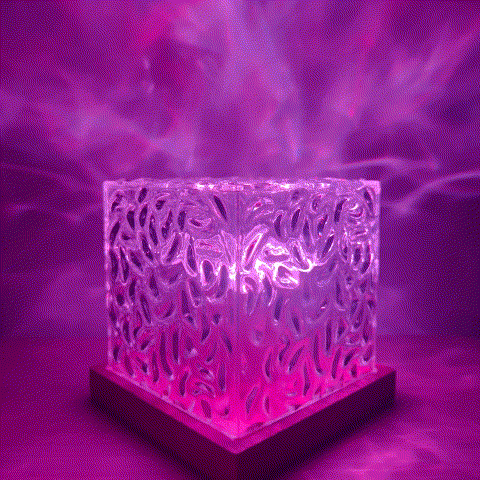 AuroraGlow Night Light Projector with Remote – 16 Ocean Wave Colors Lamp