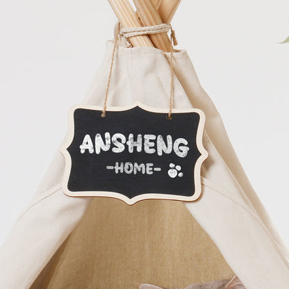 Cat Teepee Bed with Scratching Post