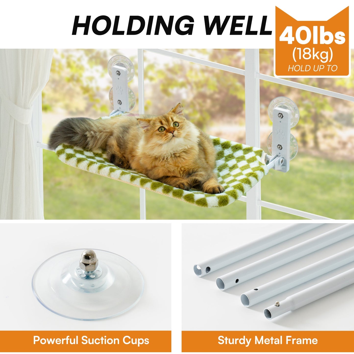 Zion Diamond Foldable Cat Window Perch