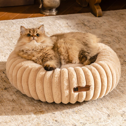 Aspen Fleece Cat & Dog Donut Bed