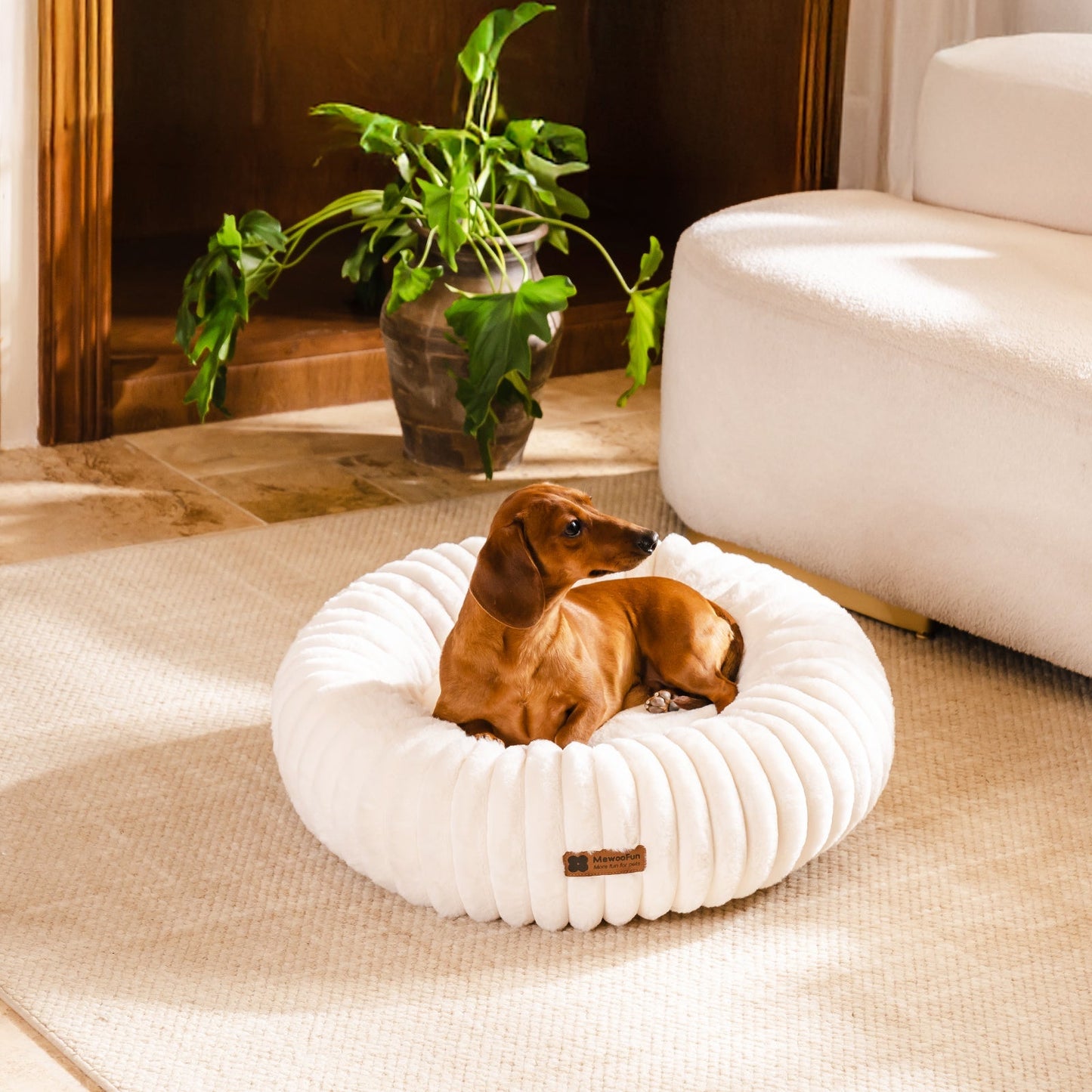 Aspen Fleece Cat & Dog Donut Bed