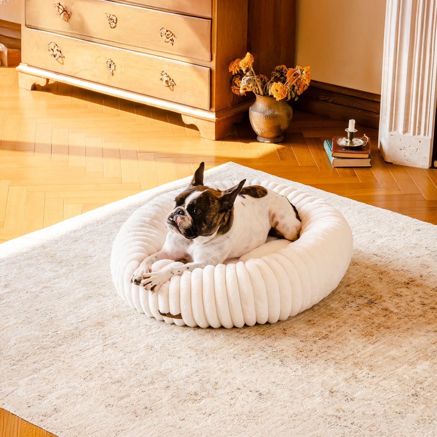 Aspen Fleece Cat & Dog Donut Bed