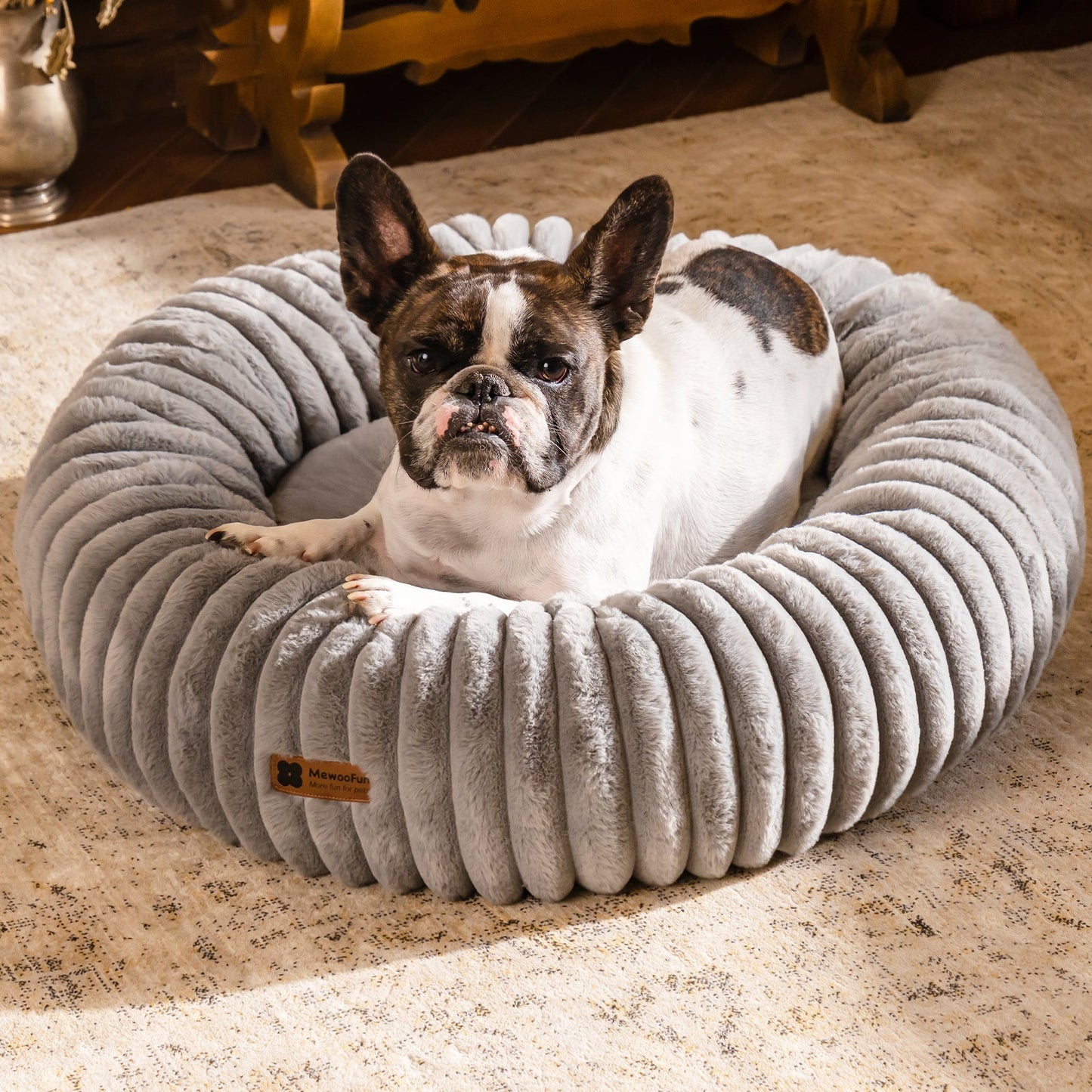 Aspen Fleece Cat & Dog Donut Bed