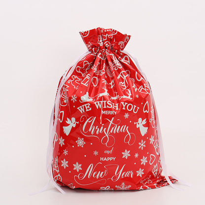 🎁 Christmas Drawstring Gift Bags🎄 — Assorted Sizes for Easy Holiday Wrapping