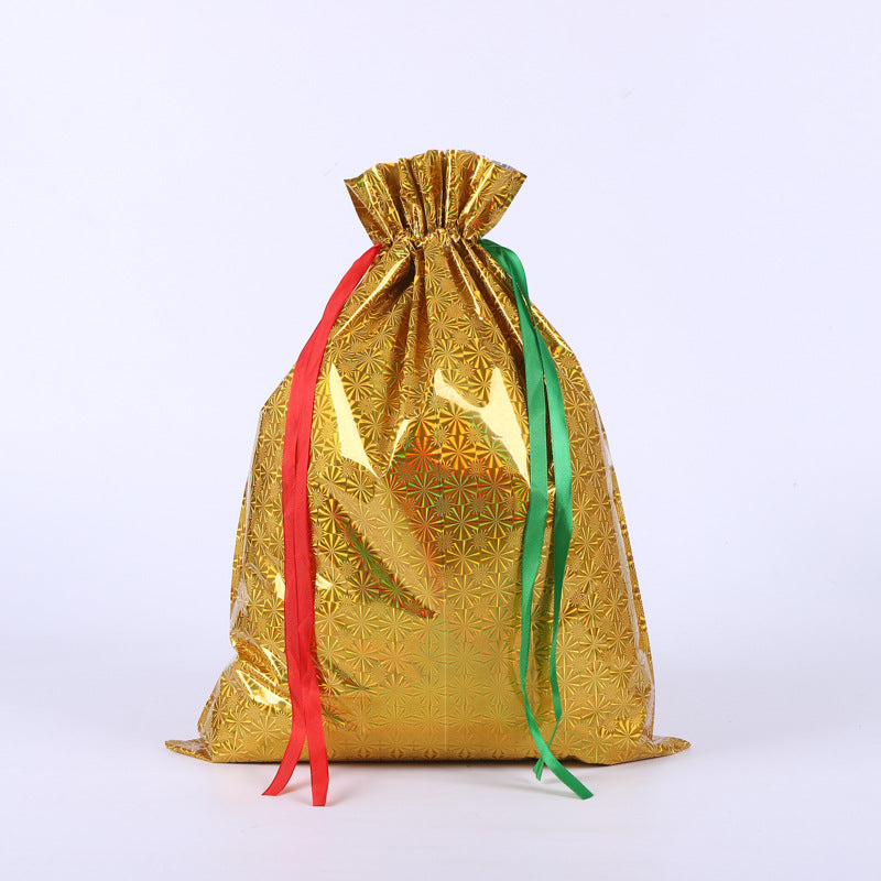 🎁 Christmas Drawstring Gift Bags🎄 — Assorted Sizes for Easy Holiday Wrapping