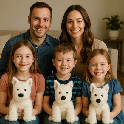West Highland White Terrier Westie Stuffed Plush Dog