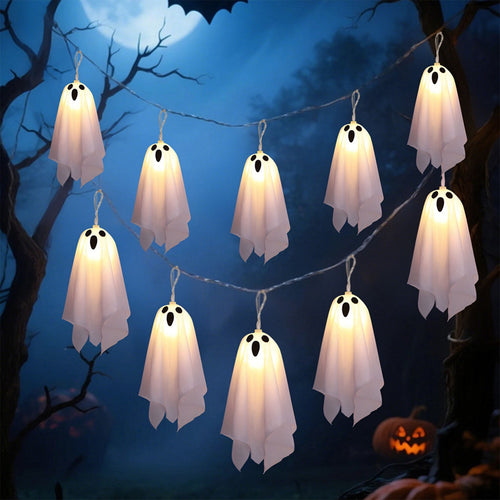 👻 Halloween Special! Ghost String Lights: Light up your fun Halloween night!