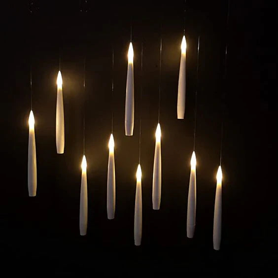 🧙‍♂️Official Wizarding World Floating Flame Candles🕯️ - Enchanting Halloween & Christmas Decor with Wand Control