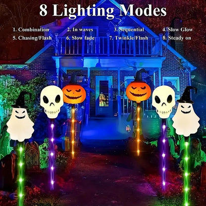 👻Halloween Early Discount 49% Off👻 A Set Of 6 Pcs, Halloween Solar Garden Lights