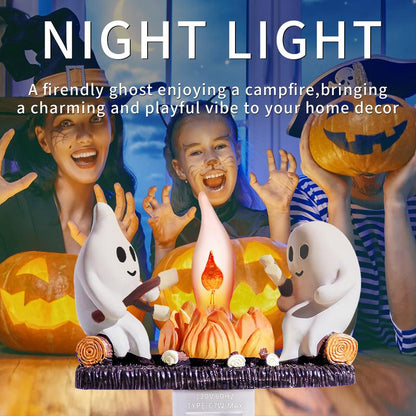 👻Ghost Campfire Flickering Nightlight