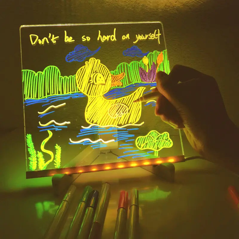 🎄 Christmas Sale: Light-Up Acrylic Dry Erase Board! ✨