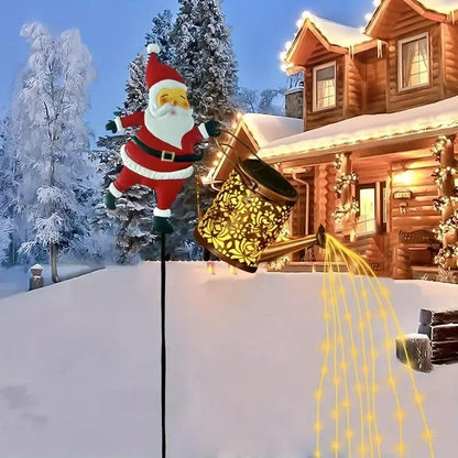 🎄 Christmas Flash Sale 🎅 49% OFF ✨Solar-Powered Santa Claus Garden Stake Kettle Light