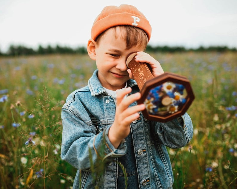 Handmade Wooden Kaleidoscope DIY Toy
