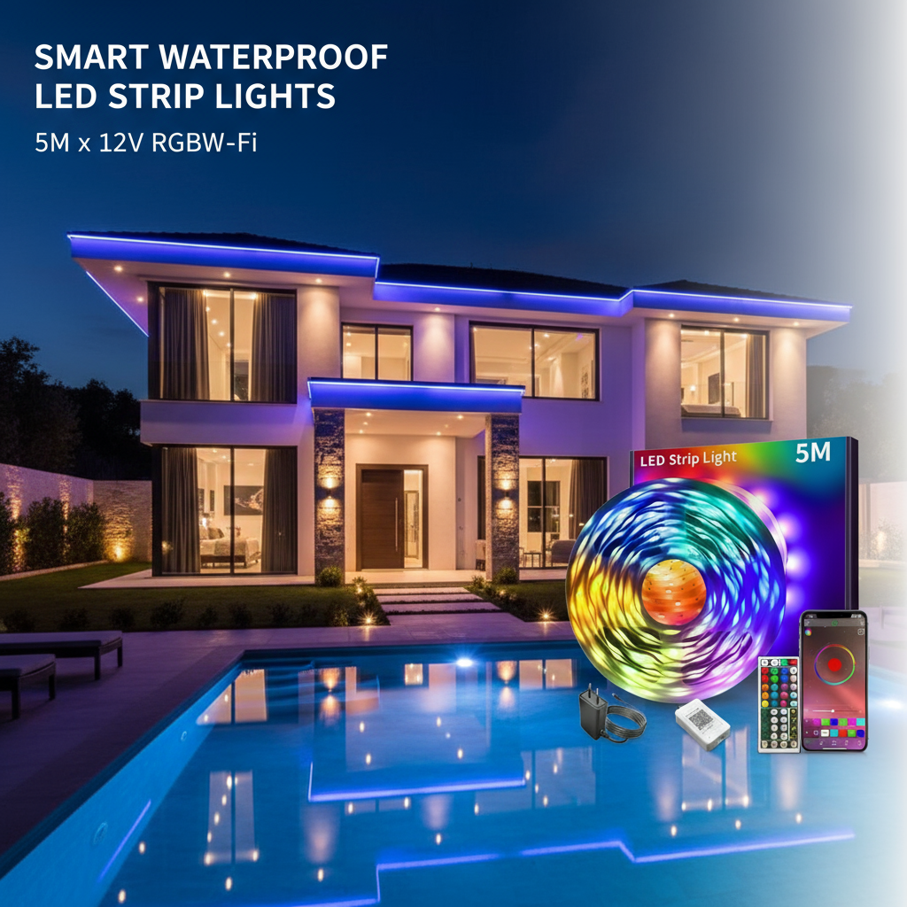 🎅 Christmas Sale - 50% OFF 🎁 Smart Waterproof LED Strip Lights for Indoor & Outdoor Decor