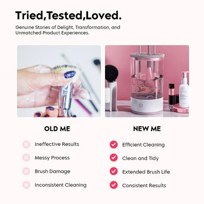 30-second Automatic Makeup Brush Cleaner for Ageless Skin & Pristine Makeup