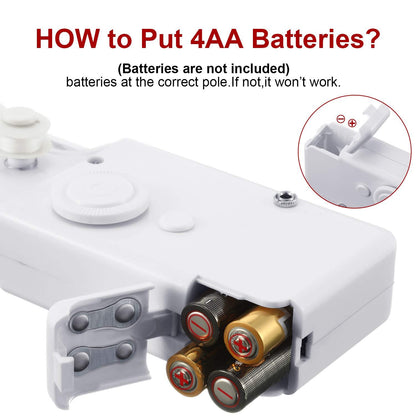 Handheld Sewing Machine Cordless Portable Electric Stitching Device