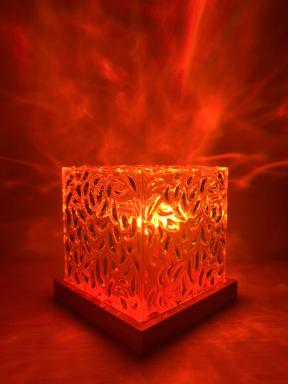 AuroraGlow Night Light Projector with Remote – 16 Ocean Wave Colors Lamp