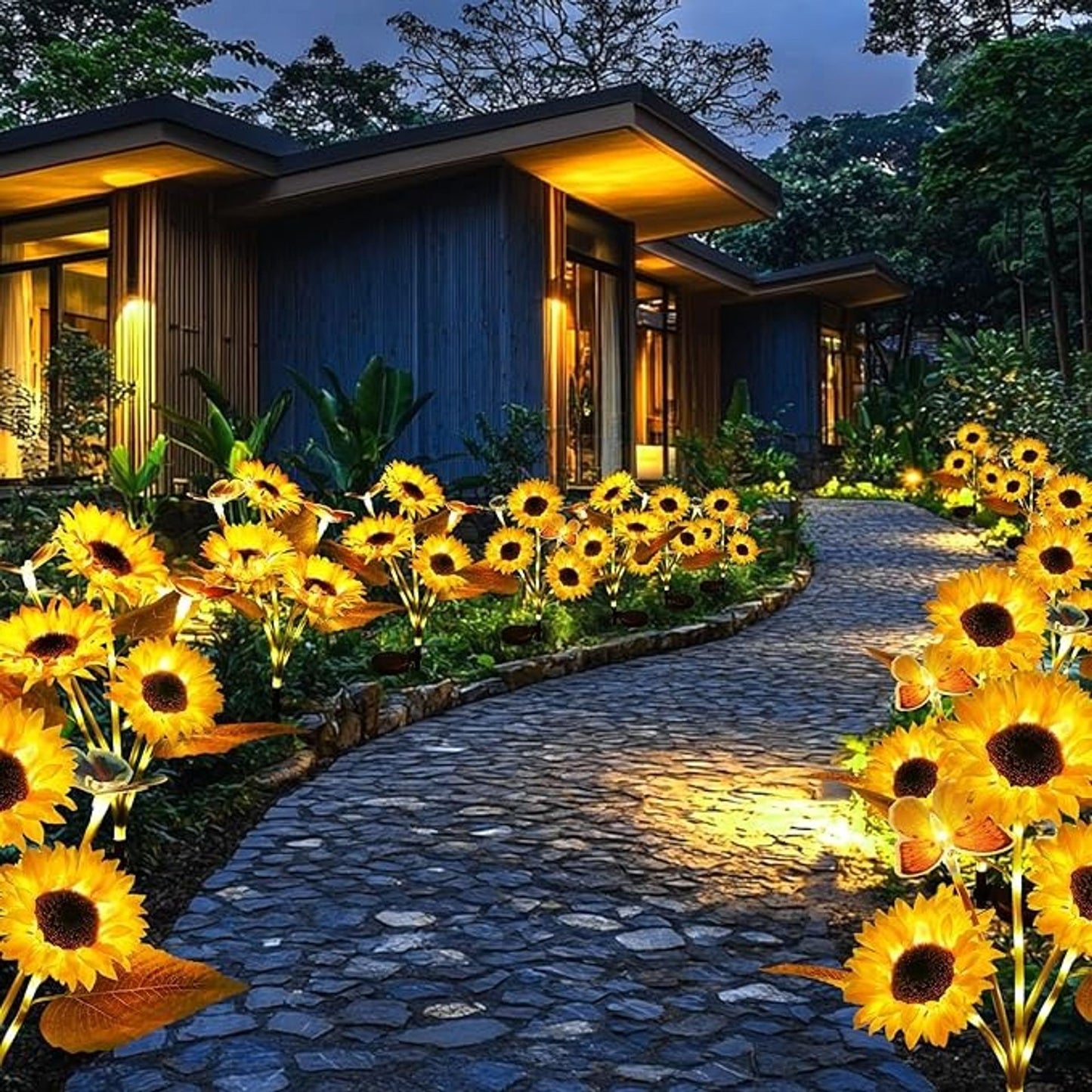 🌞Women's Equality Day - Solar LED Sunflower Garden Lights-29.6inch/75cm